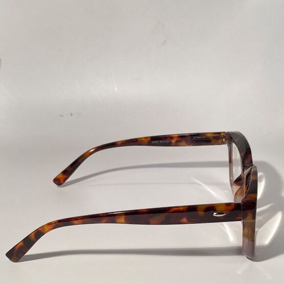 1559 Claudia Square Concave 1.5 NEW Tortoise Reading Glasses Blue Light Filter - Picture 6 of 9